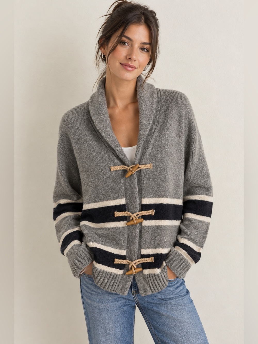 GAP Lambs Wool Toggle Sweater
